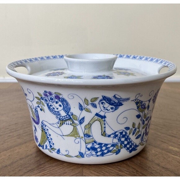 Vintage Figgjo LOTTE Turi-Design Market Casserole Dish Made in Norway Blue - Picture 3 of 11